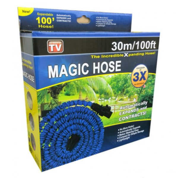 Шланг для полива MAGIC HOSE 30 м поливочный растягивающийся с распылителем Green - изображение 2