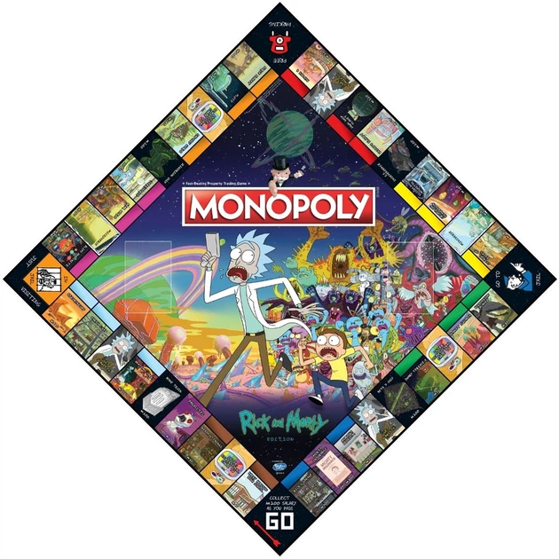 Настільна гра Winning Moves Монополія Rick & Morty 002701 (5053410002701) - зображення 3