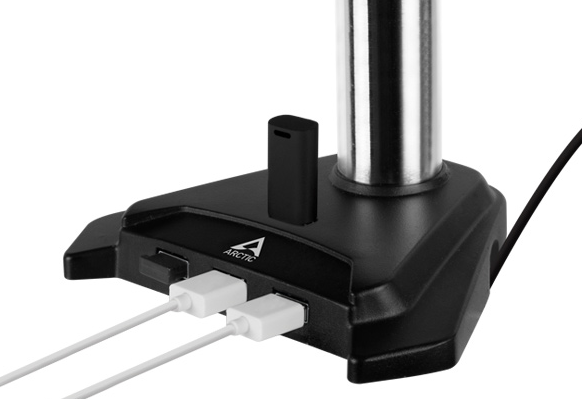 Настільне кріплення для двох моніторів Arctic Z2 Pro Black (AEMNT00050A) - зображення 5