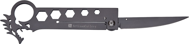 Нож Artisan Cutlery Dragon Grey AUS-8, Steel Handle Grey (27980104) - изображение 2