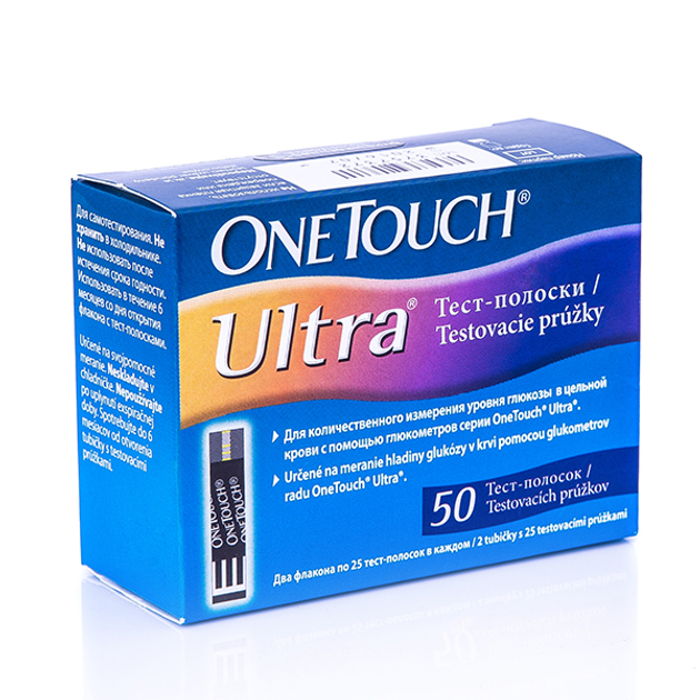 Тест-смужки LifeScan onetouch Ultra (One Touch Ultra), 50 шт. - зображення 1