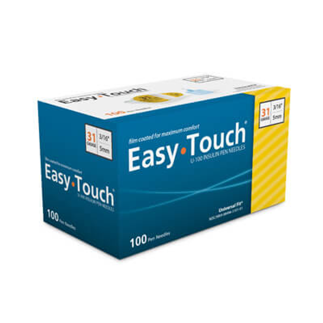 Голки інсулінові Easy Touch 5 мм (31G x 0,25 мм) - зображення 1