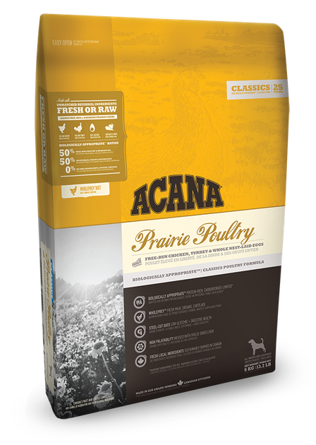Корм для собак ACANA Prairie Poultry з м'ясом курчати і індички 340г - Фото 3 Корм для собак ACANA Prairie Poultry з м'ясом курчати і індички 340г - зображення 3