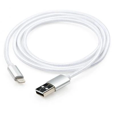 Дата кабель USB 2.0 AM to Lightning 1m nylon silver Vinga (VCPDCLNB1S) - Фото 6 Дата кабель USB 2.0 AM to Lightning 1m nylon silver Vinga (VCPDCLNB1S) - зображення 6