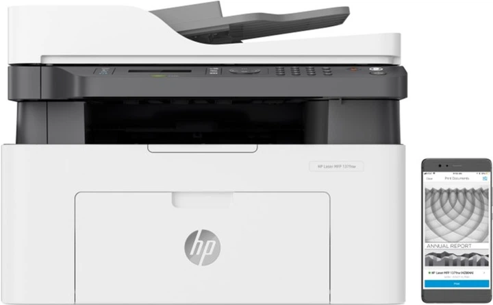 БФП HP Laser 137fnw with Wi-Fi (4ZB84A) - зображення 2