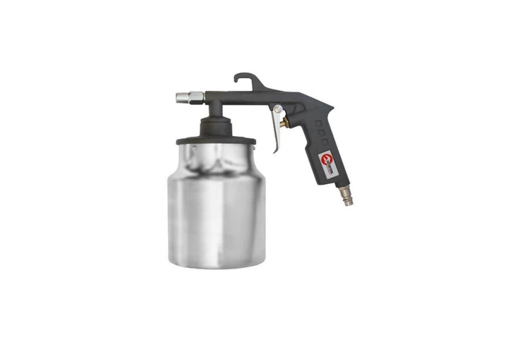 Пневмопистолет пескоструйный Intertool нижний бак 1000 мл 8bar - изображение 2