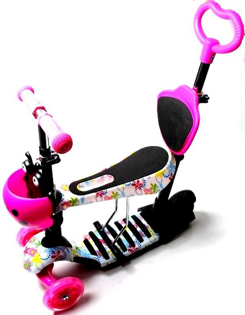 Самокат Scooter Flowers 2 5in1 с родительской ручкой (SD) – фото ...