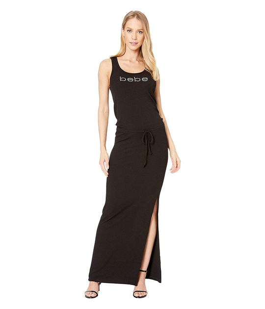 Bebe logo 2024 maxi dress