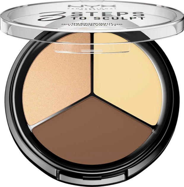 Рум'яна для контуровання NYX Professional Makeup 3 Steps To Sculpt 02 Light 5 г (800897098339) - зображення 2