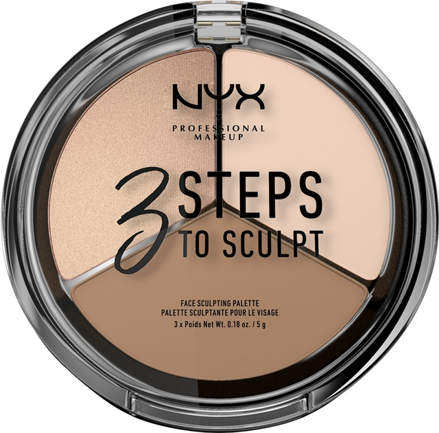 Палетка для контурирования NYX Professional Makeup 3 Steps To Sculpt 01 ...