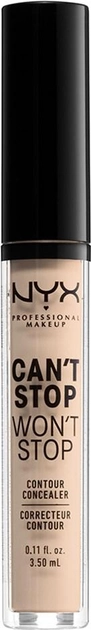 Акция на Консилер для обличчя NYX Professional Makeup Can`t Stop Won`t Stop Concealer 02 Alabaster 3.5 мл от Rozetka