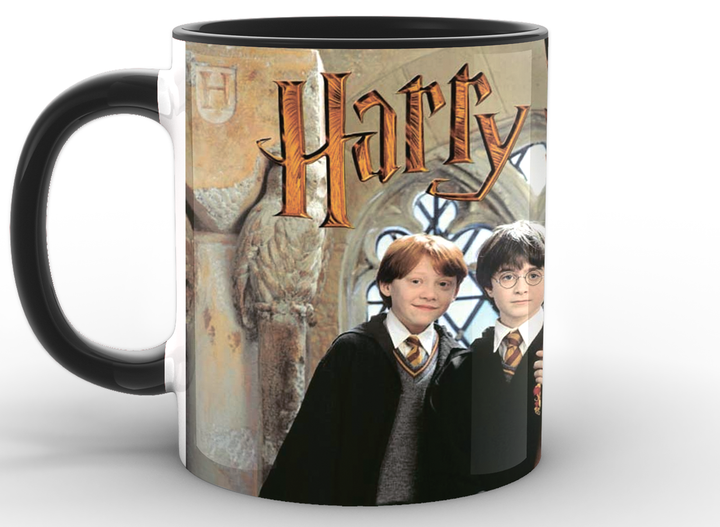 Кружка GeekLand Harry Potter Гарри Поттер beginning of history HP.02.015 черная - изображение 2
