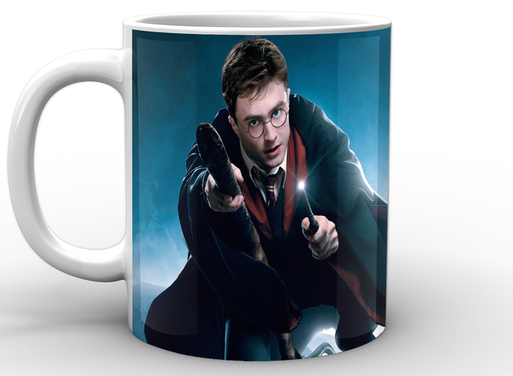 Чашка з принтом Harry Potter Гаррі Поттер у польоті HP.02.047 Кружка керамічна 0,33 - зображення 3