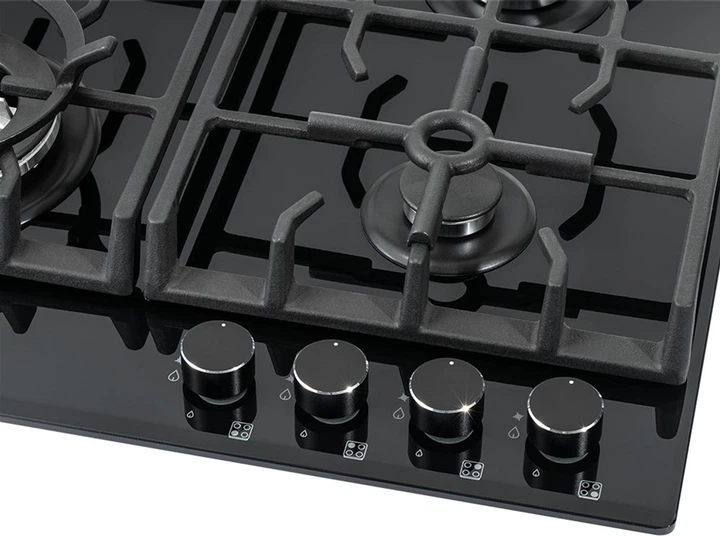 Варильна поверхня газова PYRAMIDA PFG 647 BLACK LUXE - зображення 5