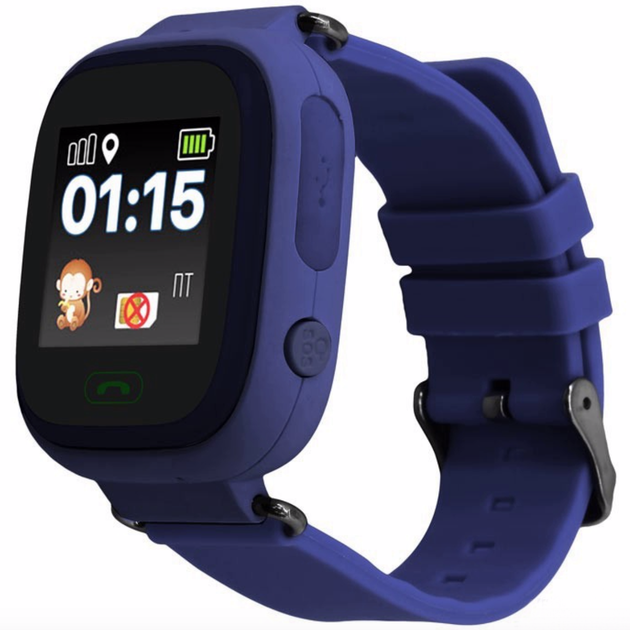 Смарт часы Smart Watch Q90 умные часы телефон детские GPS Dark Blue - изображение 4