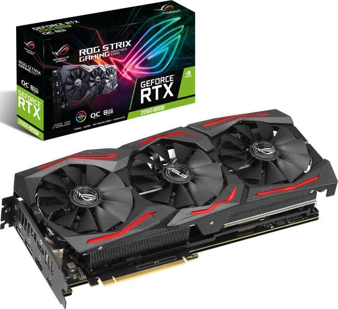 Видеокарта Asus PCI-Ex GeForce RTX 2060 Super ROG Strix 8G Gaming