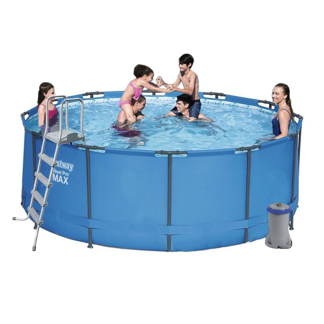 Каркасный бассейн MAX Steel Pro™ Bestway 366х133 см с эффектом мозаики ...
