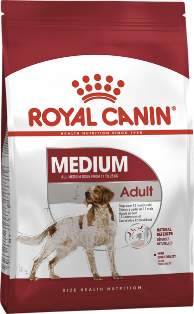 Сухой корм для собак Royal Canin Medium Adult 10 кг (3004100) - Фото 1 Сухой корм для собак Royal Canin Medium Adult 10 кг (3004100) - изображение 1