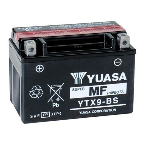 Мото акумулятор YUASA YTX9-BS 8,4 Аһ, 135 А, (+/-), 150х87х105 мм - Фото 1 Мото акумулятор YUASA YTX9-BS 8,4 Аһ, 135 А, (+/-), 150х87х105 мм - зображення 1