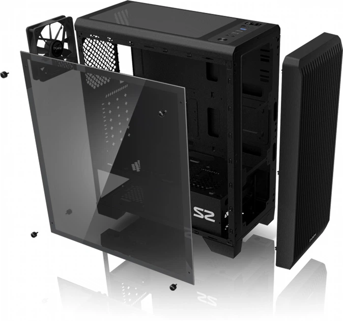 Obudowa Zalman S2 TG Czarna - obraz 7