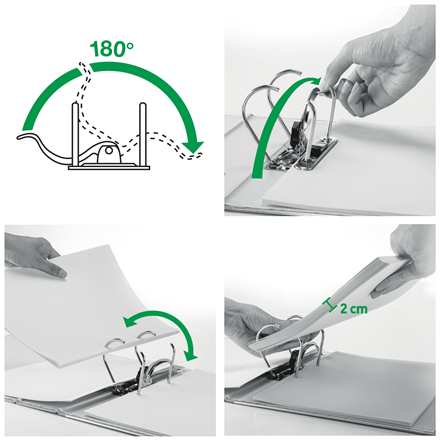 Папка-регистратор Leitz Active WOW 180° 65 мм Желтая (1107-00-16) - изображение 4