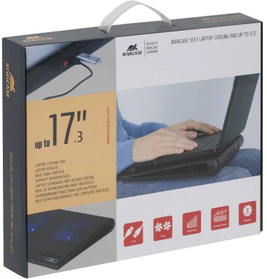 Podstawka chłodząca do laptopa RivaCase 5557 Grey - obraz 9