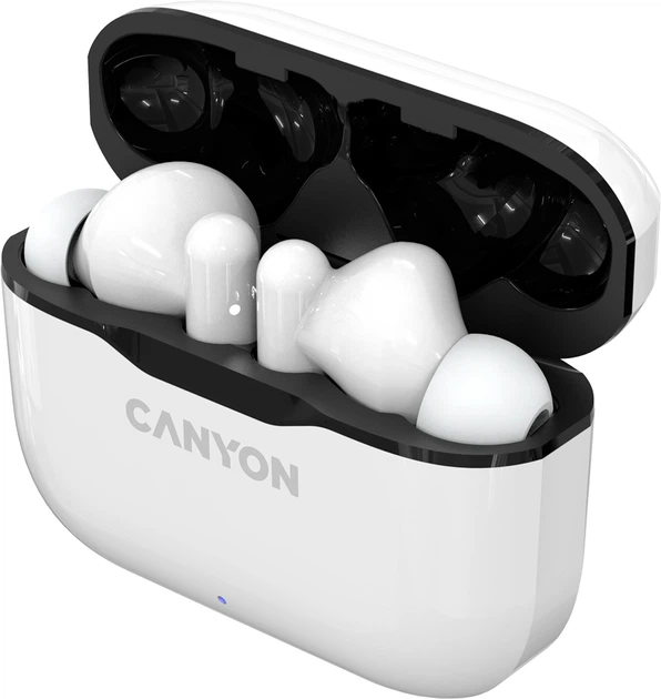 Бездротові навушники Canyon TWS-3 White (CNE-CBTHS3W) - зображення 3