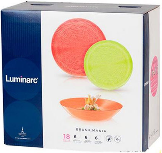 Столовый сервиз Luminarc Brush Mania из 18 предметов (P1404) – фото ...