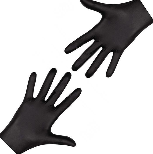 Перчатки чёрные Nitrylex Black нитриловые неопудренные XL RD30104005 - изображение 2
