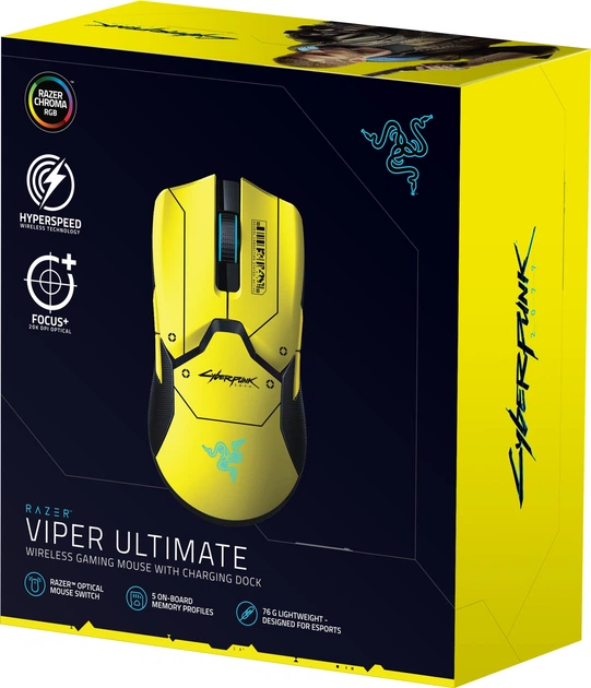 Мышь Razer Viper Ultimate Wireless & Mouse Dock Cyberpunk 2077