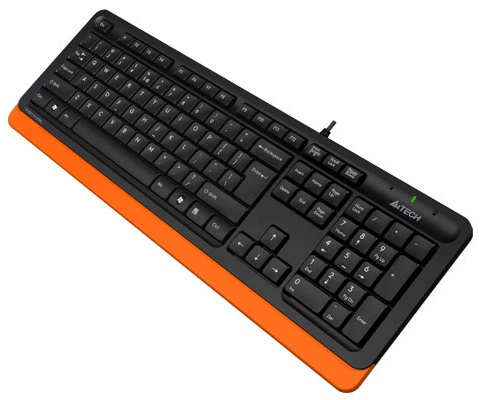 Клавиатура проводная A-4Tech FK10 USB Orange - Фото 2 Клавиатура проводная A-4Tech FK10 USB Orange - изображение 2