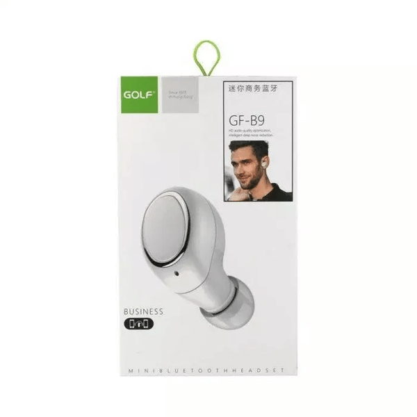 Бездротова bluetooth-гарнітура Golf GF-B9 White - зображення 2