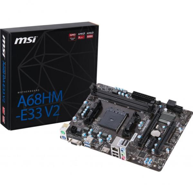 Материнская плата MSI A68HM-E33 V2 – фото, отзывы, характеристики в ...
