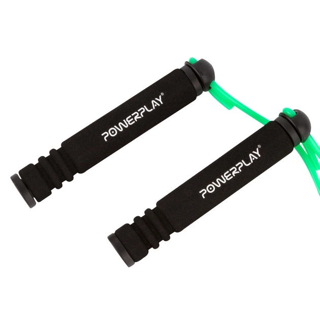 Скакалка PowerPlay 4205 Зеленая - Фото 4 Скакалка PowerPlay 4205 Зеленая - изображение 4