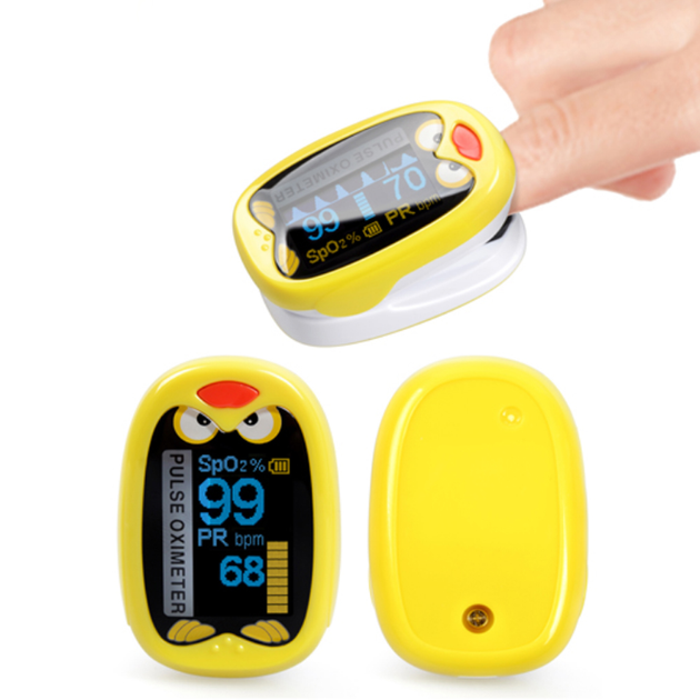 Пульсоксиметр на палець дитячий S8P USB для вимірювання пульсу та рівня кисню в крові - зображення 2