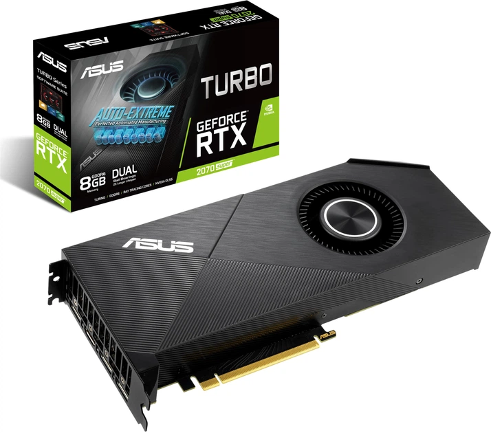 Видеокарта Asus PCI-Ex GeForce RTX 2070 Super Turbo EVO 8GB GDDR6