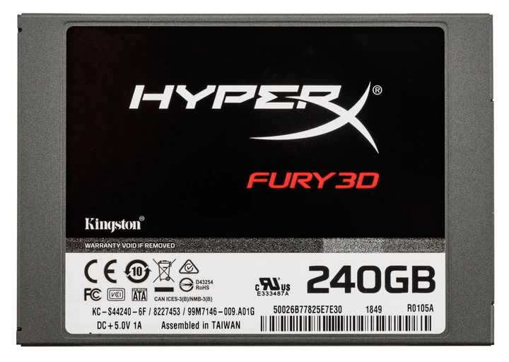 SSD диск Kingston HyperX Fury 3D 240GB 2.5