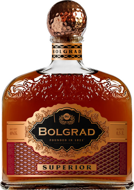 Бренди Bolgrad Superior 3 года выдержки 0.5 л 40% (4820197561070) - изображение 1