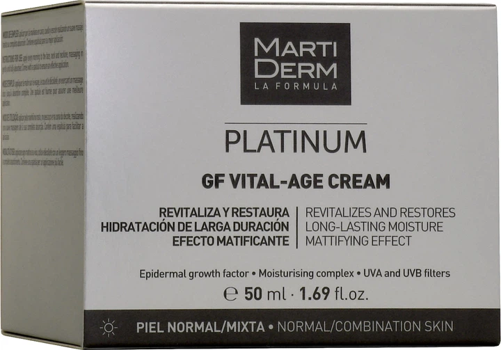 Krem do twarzy MartiDerm Platinum Gf Vital Age do skóry normalnej i mieszanej rewitalizujący 50 ml (8437000435419) - obraz 3