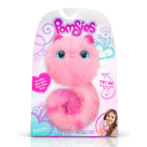 Интерактивная игрушка котенок Pomsies Blossom, Розовый, Оригинал, США (45) - изображение 2