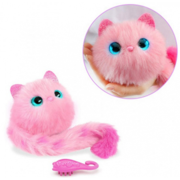Интерактивная игрушка котенок Pomsies Blossom, Розовый, Оригинал, США (45) - изображение 6