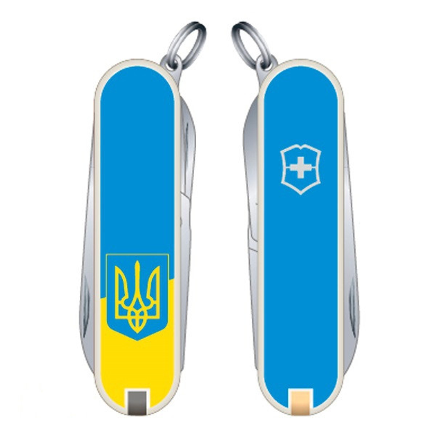 Швейцарський складаний ніж Victorinox Classic SD Ukraine (0.6223.7R3) - зображення 1