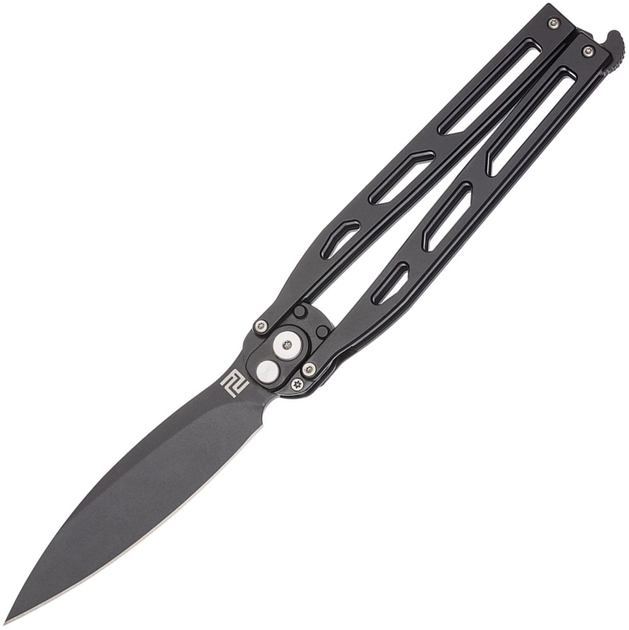 Карманный нож Artisan Cutlery Kinetic Balisong, D2, Steel Black (2798.02.07) - изображение 1