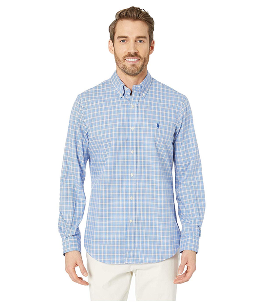 polo ralph lauren men's classic fit poplin shirt