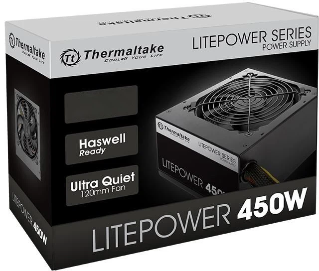 Zasilacz Thermaltake Litepower 450W (PS-LTP-0450NPCNEU-2) - Zdjęcie 6 Zasilacz Thermaltake Litepower 450W (PS-LTP-0450NPCNEU-2) - obraz 6