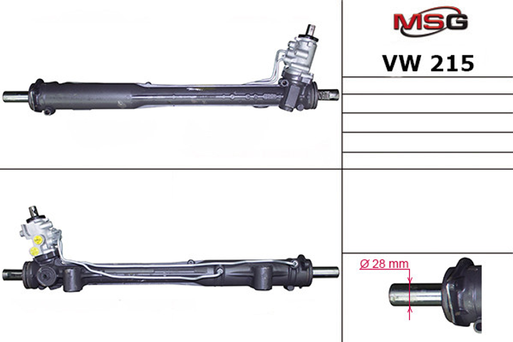 Рулевая рейка с ГУР новая AUDI Q7 (4L) 06-;PORSCHE CAYENNE (955) 02-, VW215 - изображение 1