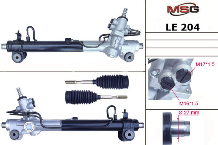 Рульова рейка з ГУР нова LEXUS RX 03-07,TOYOTA HIGHLANDER 03-07, LE204 - зображення 1