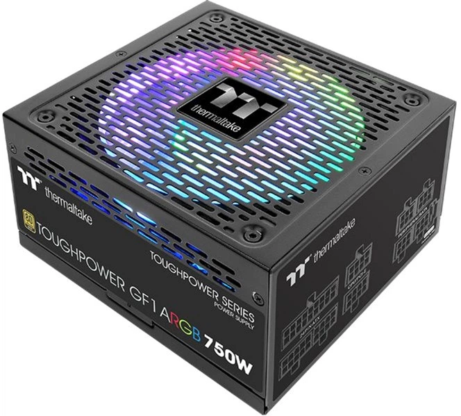 Блок живлення Thermaltake Toughpower GF1 ARGB 750W Gold (PS-TPD-0750F3FAGE-1) - Фото 1 Блок живлення Thermaltake Toughpower GF1 ARGB 750W Gold (PS-TPD-0750F3FAGE-1) - зображення 1