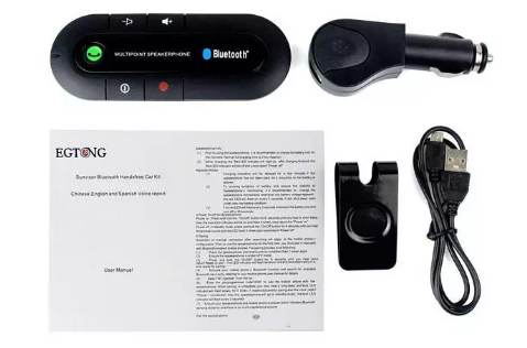 Автомобильный беспроводной динамик-громкоговоритель Bluetooth Hands Free kit HB 505-BT (спикерфон) - изображение 4
