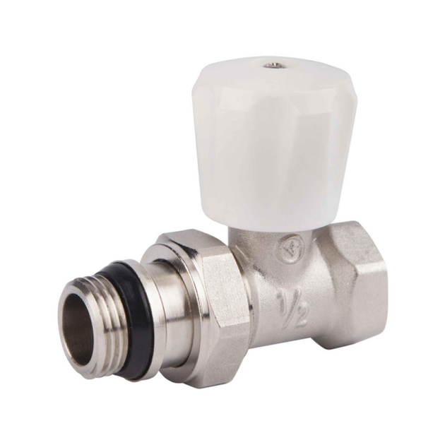 Кран радиаторный прямой SD Forte Classiс с антипротечкой 1/2", с ...